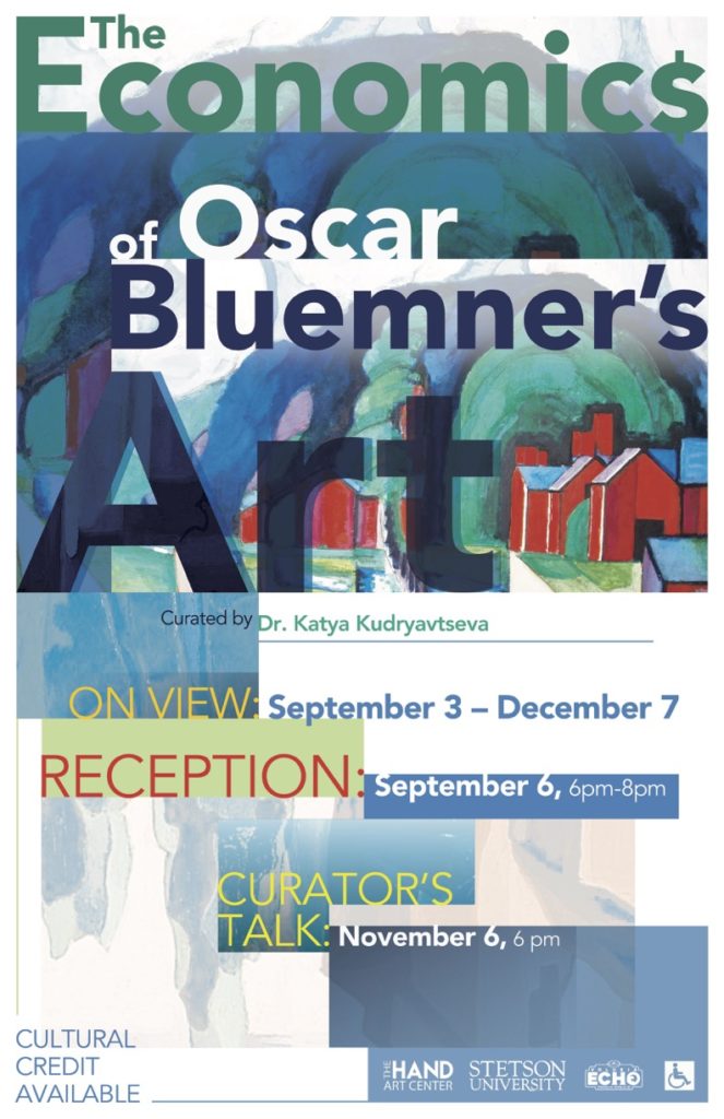 Poster for the exhibition: The Economics of Oscar Bluemner's Art