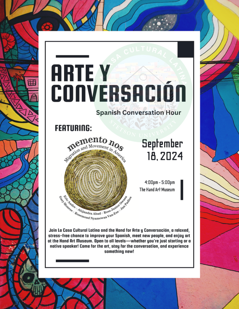 Poster for Arte y Conversacion event