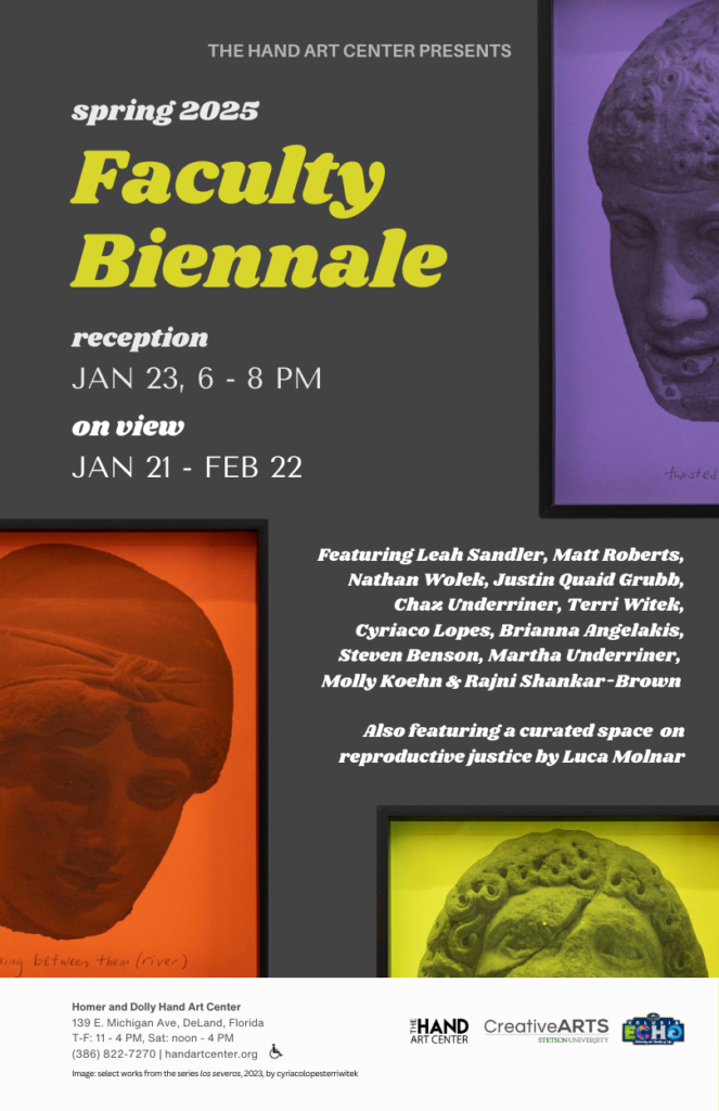 Poster for a faculty show